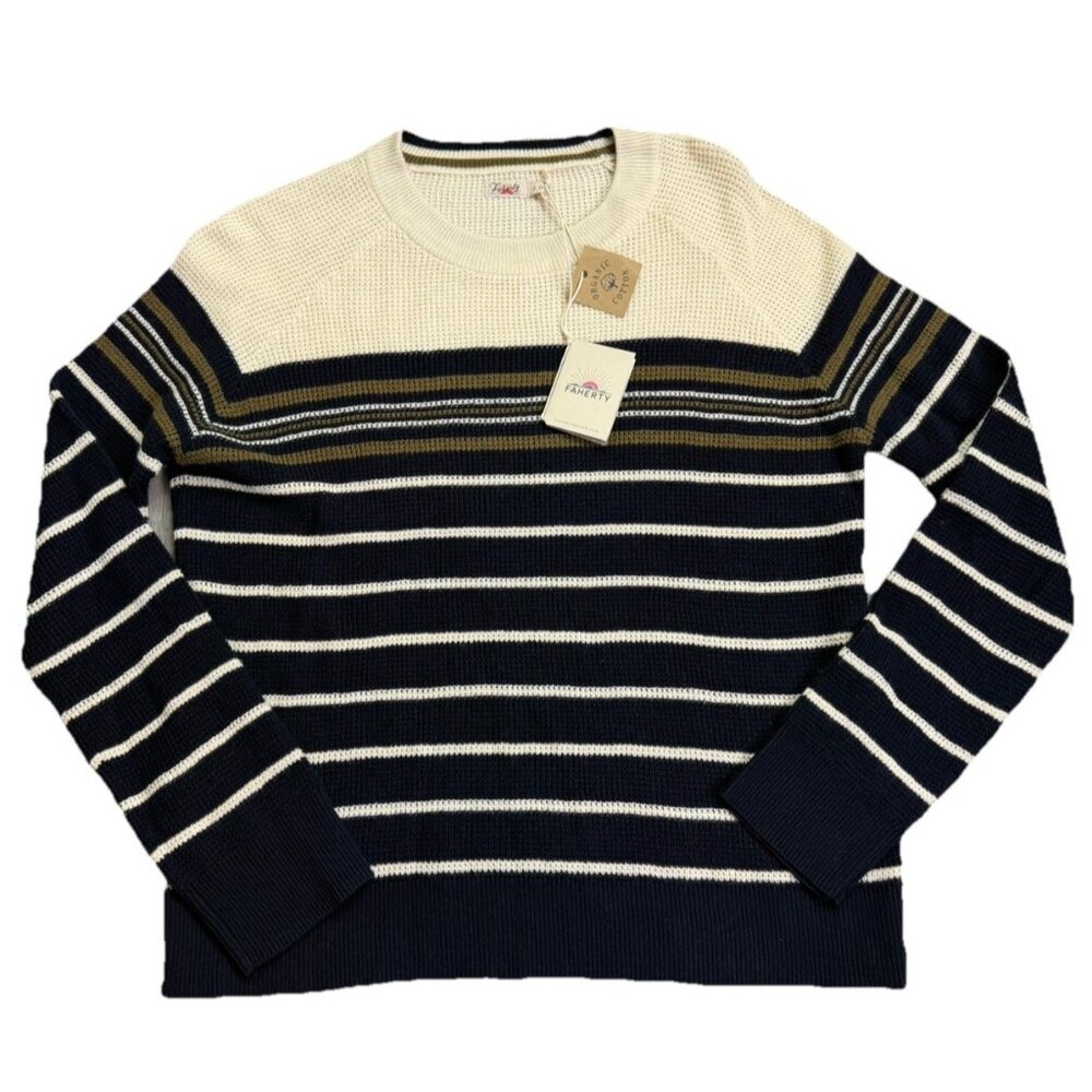 Faherty Throwback SMALL S Crew Knit Pullover Oakl… - image 9